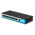 HRUI 10 / 100Mbps 250 metros extienden 8 puertos 15.4w interruptor poe